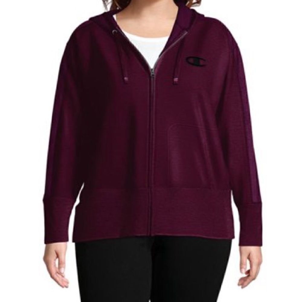NWT Champion NWOT Heritage burgundy Zip Hoodie Sweatshirt Top XL